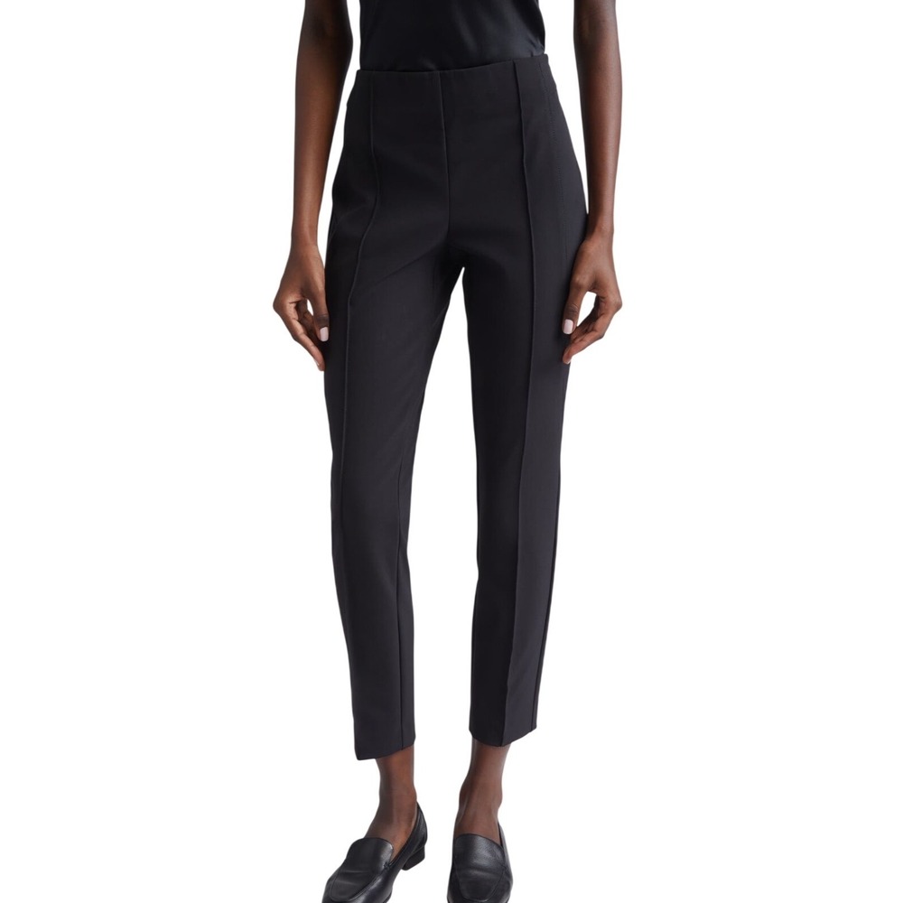 Lafayette 148 New York Gramercy Acclaimed Stretch Pants Black Size 8 Career